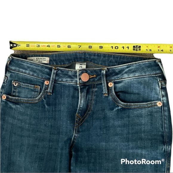 True religion Halle mid rise super skinny rip jeans size 25 - Picture 4 of 6
